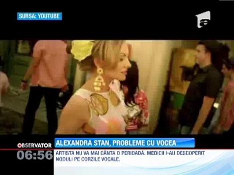 Alexandra Stan are cativa noduli pe corzile vocale