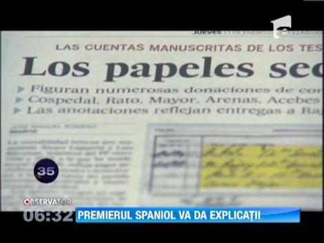 Premierul spaniol Mariano Rajoy, acuzat ca a primit donatii ilegale de la magnati din sectorul constructiilor