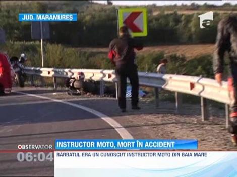 Un cunoscut instructor de motociclism din Baia Mare, mort intr-un accident