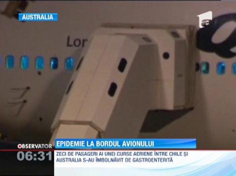 Zeci de pasageri ai unei curse aeriene intre Chile si Australia s-au imbolnavit de gastroenterita