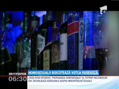 Homosexualii boicoteaza votca ruseasca