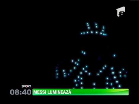 Messi s-a aprins! Starul Barcelonei e plin de beculete intr-o noua reclama