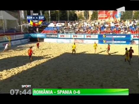 Fotbal pe plaja: Romania - Spania 0-6