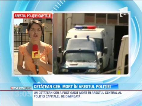 Un cetatean ceh a fost gasit mort in celula din arestul Politiei Capitalei