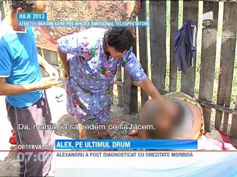 Alexandru, copilul rapus de propria grasime, a fost inmormantat