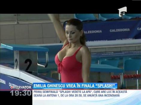 Emilia Ghinescu vrea sa ajunga in finala "Splash! Vedete la apa"! A pregatit o saritura speciala