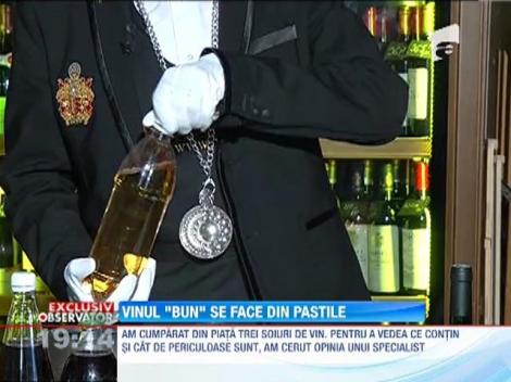 Vanzatorii cramelor de cartier vand apa cu zahar si glicerina, in loc de vin