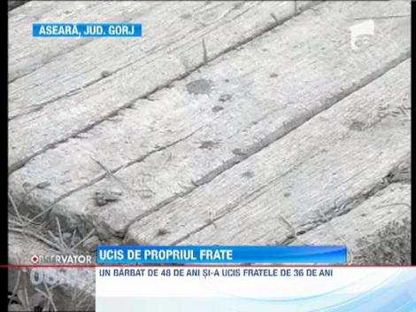 Un barbat din judetul Gorj si-a injunghiat mortal fratele