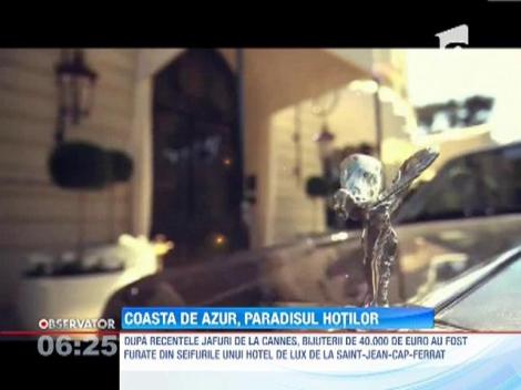 Hotii de bijuterii au dat o noua spargere pe Coasta de Azur