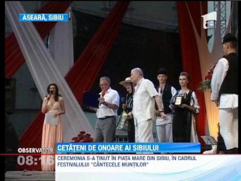 Ion Besoiu si Lucretia Ciobanu au devenit cetateni de onoare ai orasului Sibiu