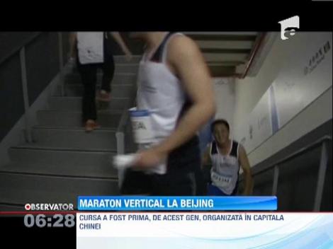 Maraton "vertical", pe scarile celei mai inalte cladiri din Beijing
