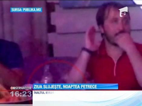 Un ierarh al Mitropoliei Moldovei, filmat in timp ce se distra intr-un club din Chisinau