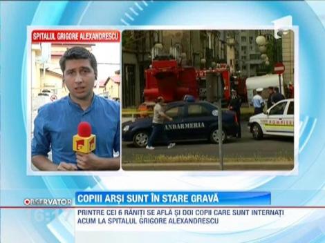 Sase persoane, intre care doi copii, au ajuns la spital cu arsuri grave. O tanara a aruncat pe ei o tigaie cu ulei incins