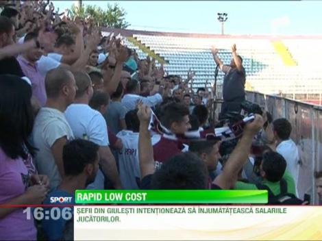 Patronii Rapidului vor sa reduca la jumatate salariile jucatorilor