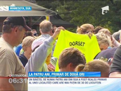 SUA: Primarul unui orasel din Minnesota are doar 4 ani