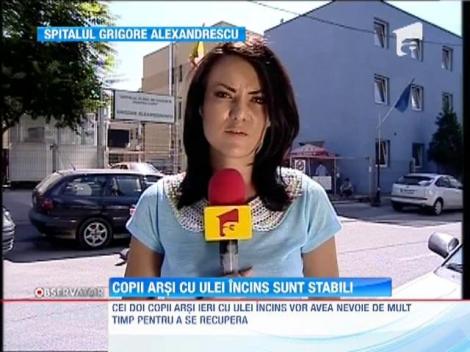 UPDATE! Cinci persoane, intre care doi copii, arsi cu ulei incins