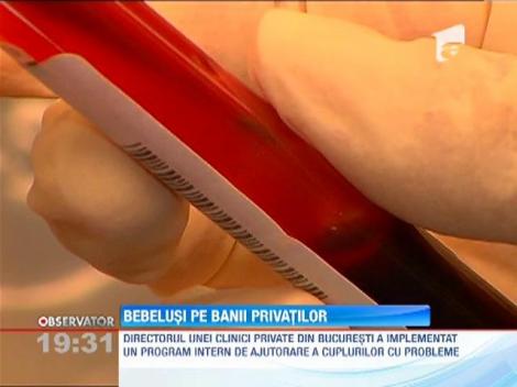 Clinicile private vor suporta jumatate din costurile reproducerii asistate