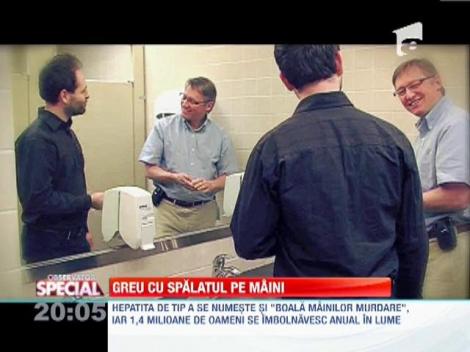 Romanii nu stiu sa se spele pe maini