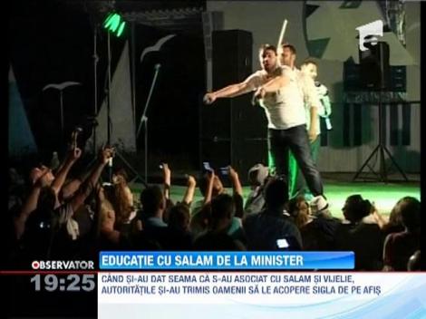 Florin Salam si Ministerul Educatiei, mesaj impotriva drogurilor la un concert de manele din Neptun