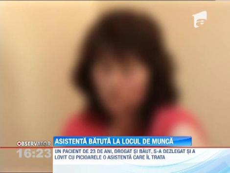 O asistenta de la Spitalul de Psihiatrie din Galati a fost batuta de catre un pacient