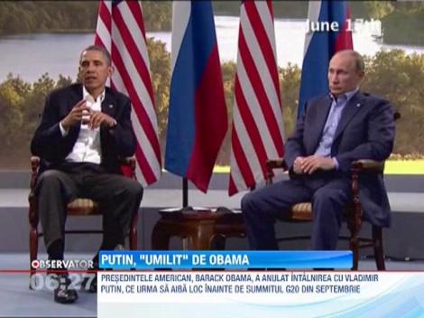 Barack Obama l-a lasat cu ochii in soare pe Vladimir Putin