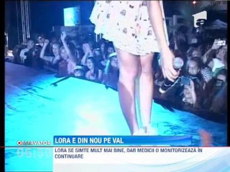 Lora si-a revenit! Cantareata a urcat pe scena in deschiderea concertului J.Balvin