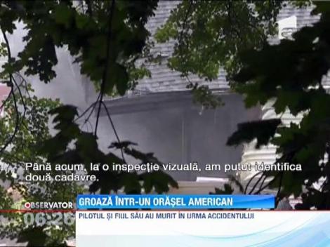 Un avion s-a prabusit peste doua case in SUA