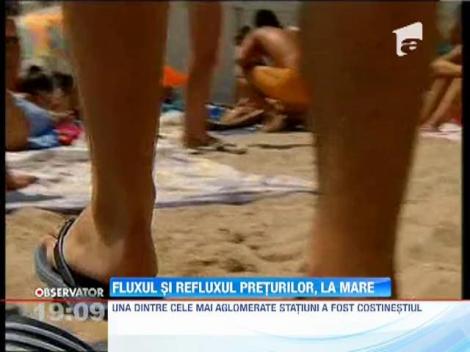 Comerciantii de pe litoral maresc preturile in functie de cati clienti sunt