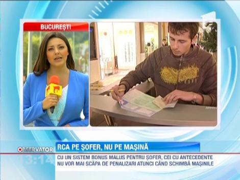 RCA pe sofer, nu pe masina