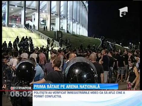 Incidente la derby-ul Dinamo-Steaua! Fanii celor doua echipa s-au luat la bataie pe Arena Nationala