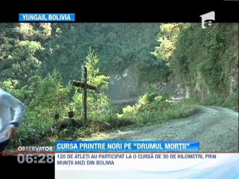 Sute de sportivi au concurat pe "Drumul Mortii" din Bolivia