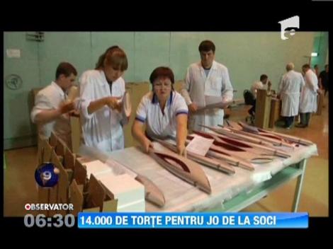 SPECTACOL! 14.000 de torte pentru Jocurile Olimpice de Iarna de la Soci