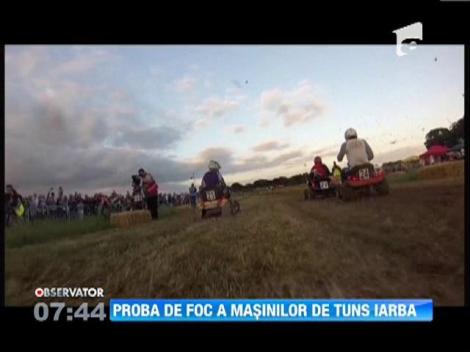 Proba de foc a masinilor de tuns iarba