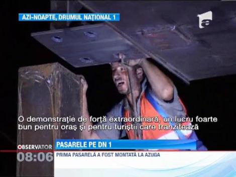 Fara treceri de pietoni pe Valea Prahovei! Pasarele pietonale au fost montate la Azuga, Comarnic si Busteni