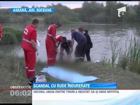 Scandal intre jandarmi si rudele a doi tineri inecati in raul Suceava