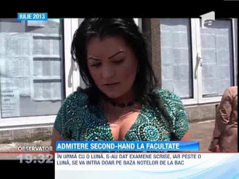 Admiterea second hand la facultate