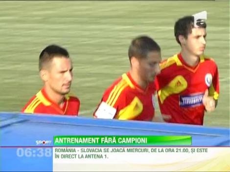 Tricolorii au efectuat primul antrenament dupa reunire