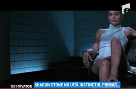 Sharon Stone a reluat memorabila scena din Basic Instinct pe platoul de filmare al unei emisiuni TV