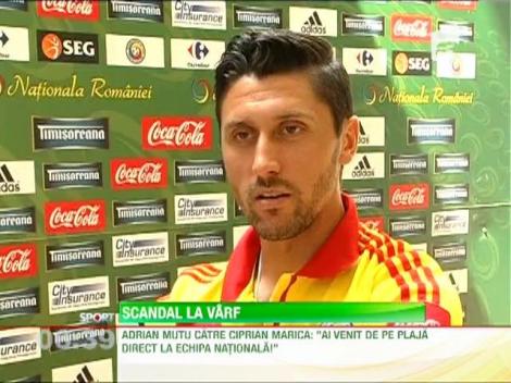 Adrian Mutu, catre Marica: "Ai venit la nationala direct de pe plaja!"