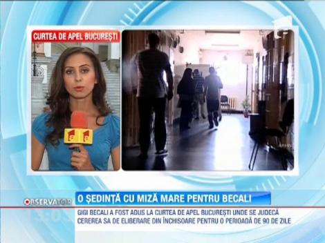 Gigi Becali, adus la Curtea de Apel Bucuresti unde se judeca cererea de eliberare din inchisoare