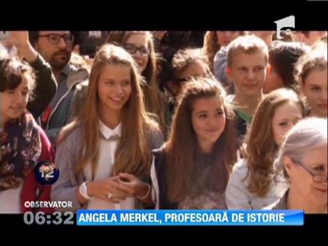 Cancelarul Angela Merkel, profesoara de istorie