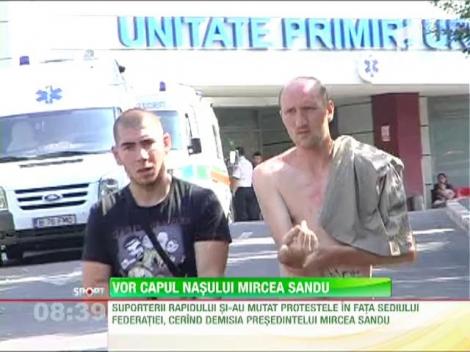 Federatia Romane de Fotbal, pichetata de suporterii Rapidului