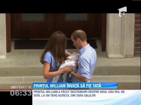 Printul William va pleca cu fiul sau in Australia... dupa ce se mai cuminteste: "E foarte galagios dar si frumos foc!"