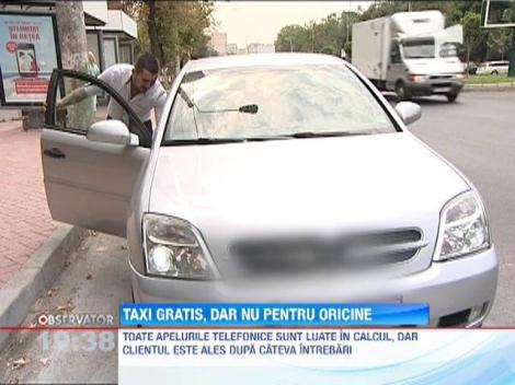 A aparut primul taxi gratuit in Bucuresti