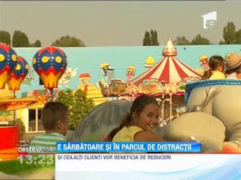 Sarbatoare in parcul de distractii