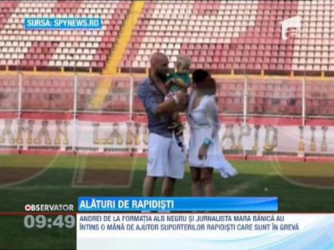 Andrei de la Alb Negru, alaturi de fanii rapidisti aflati in greva foamei