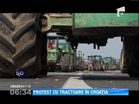 Protestul fermierilor din Croatia