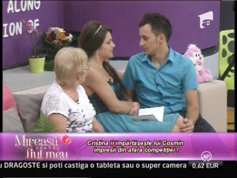 Cristina i-a cerut in repetate randuri lui Cosmin sa fie puternic!