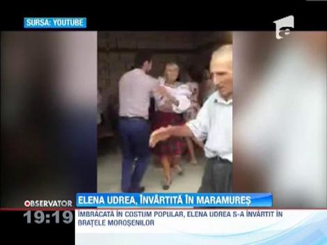 Elena Udrea, incinsa la o invartita, in Maramures