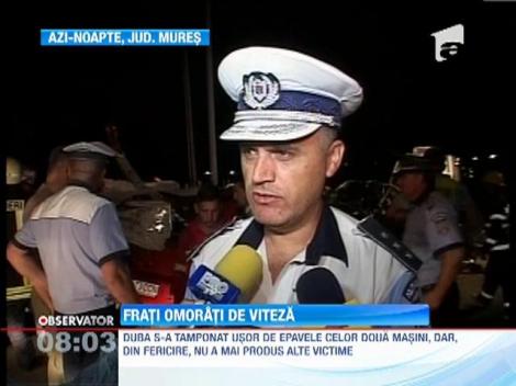Doi frati si-au pierdut viata intr-un grav accident rutier, pe o sosea din judetul Mures